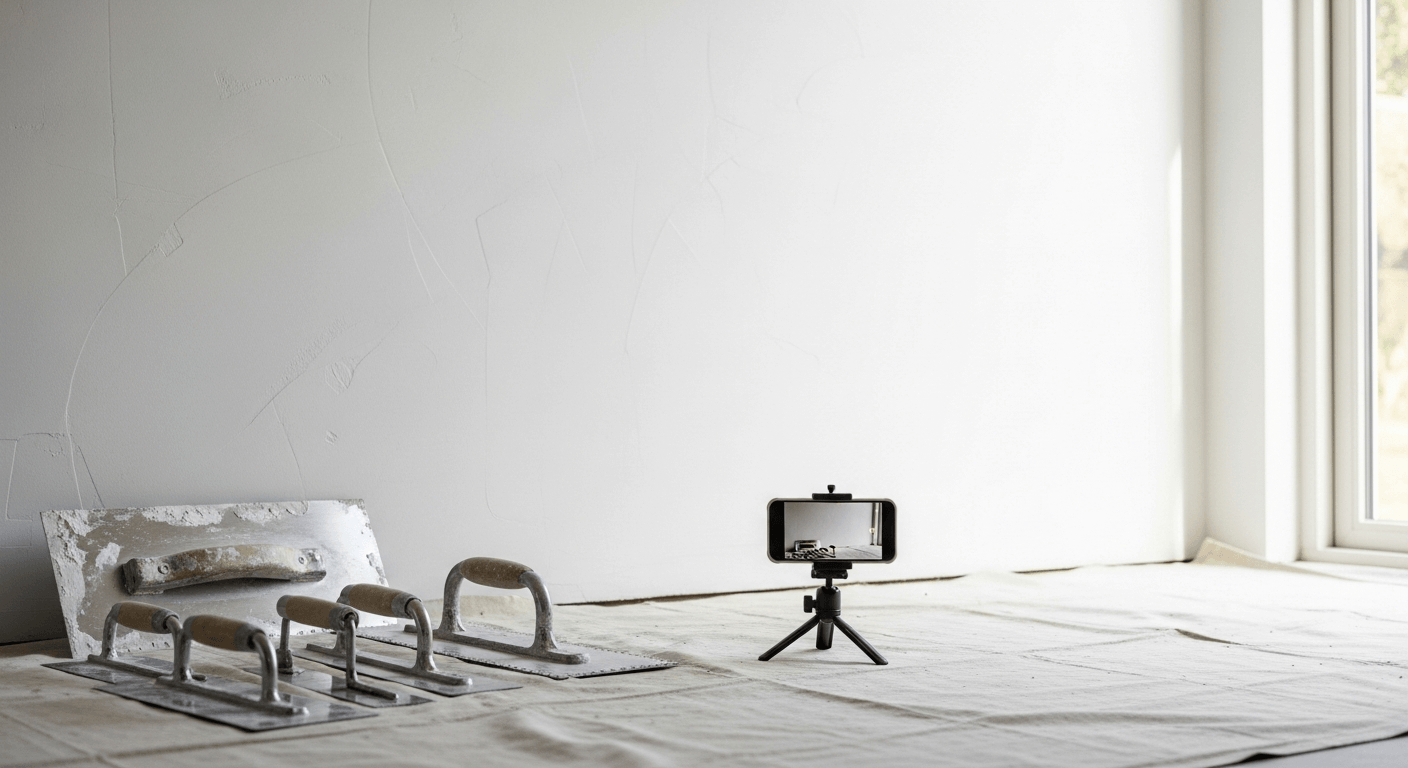 Een portfolio als stukadoor: hoe voor-en-na foto's meer klussen opleveren