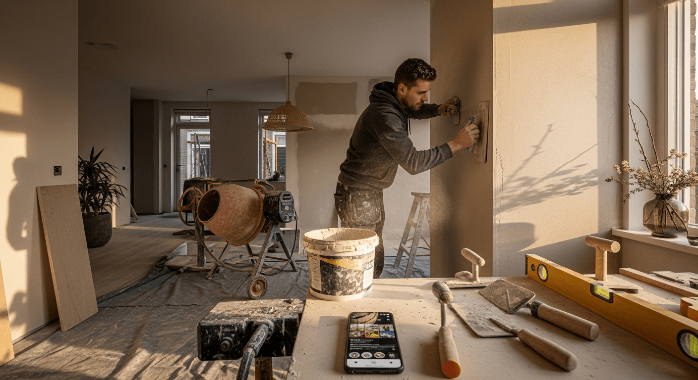 Social media voor stukadoors: zo word je online zichtbaar en werf je meer klanten