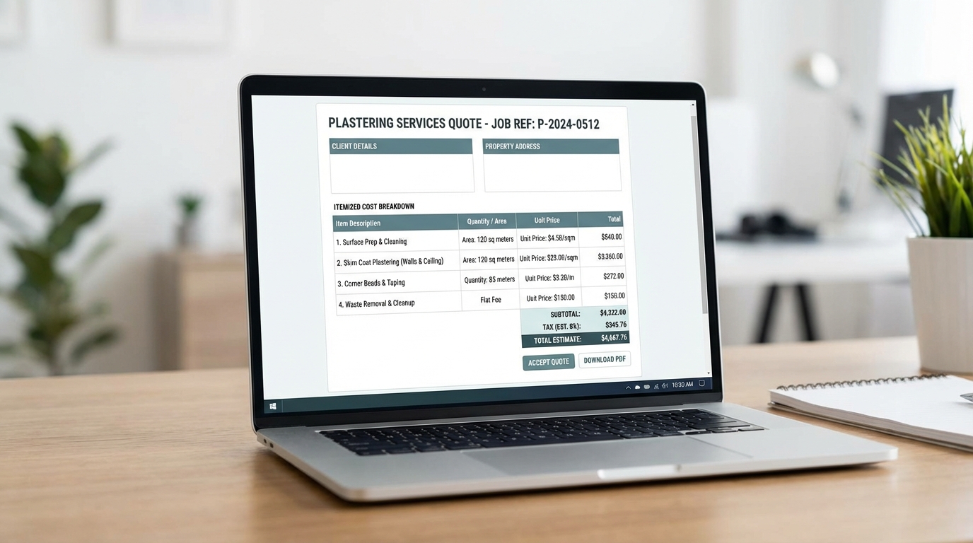 Digitaal werkbonbeheer voor stukadoors